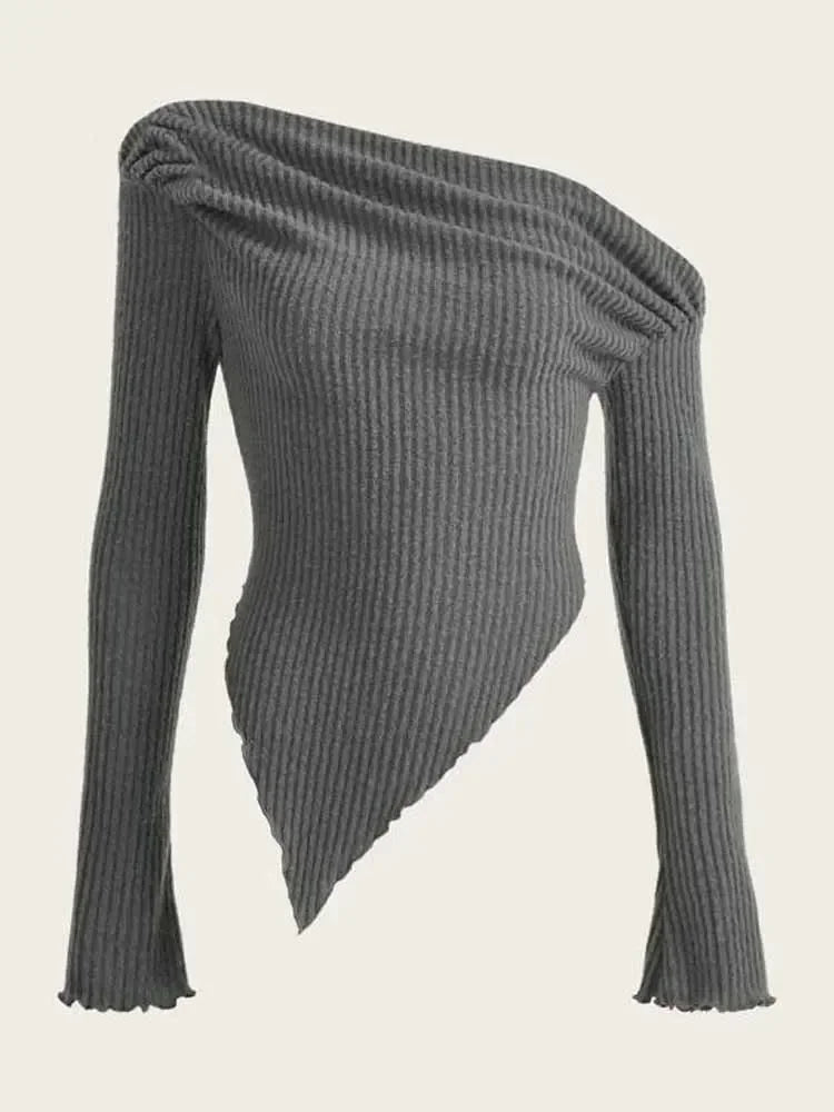 Asymmetrical Knit Sweater