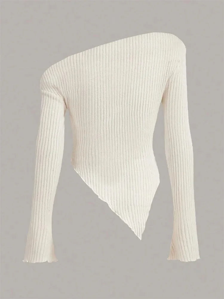 Asymmetrical Knit Sweater