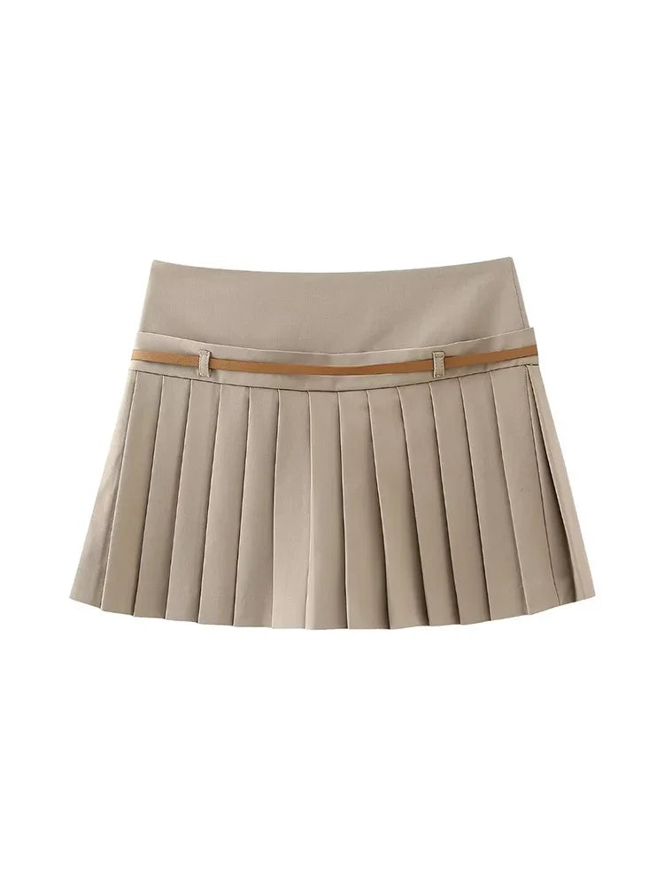 Pleated Skirt w/ shorts