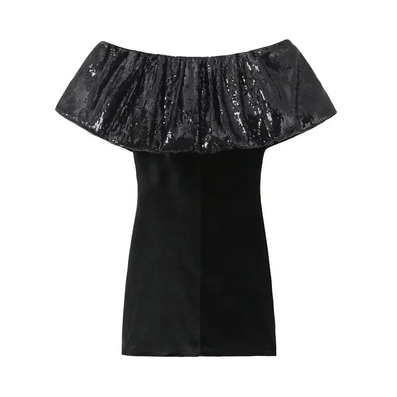 Black Shimmer Dress