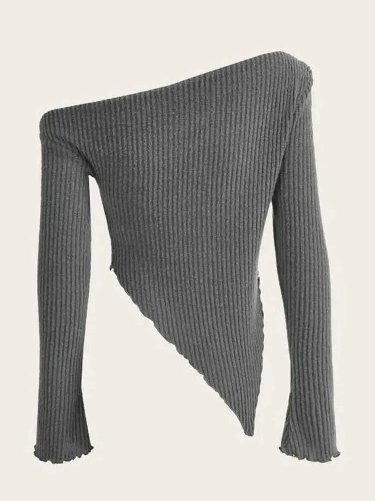 Asymmetrical Knit Sweater