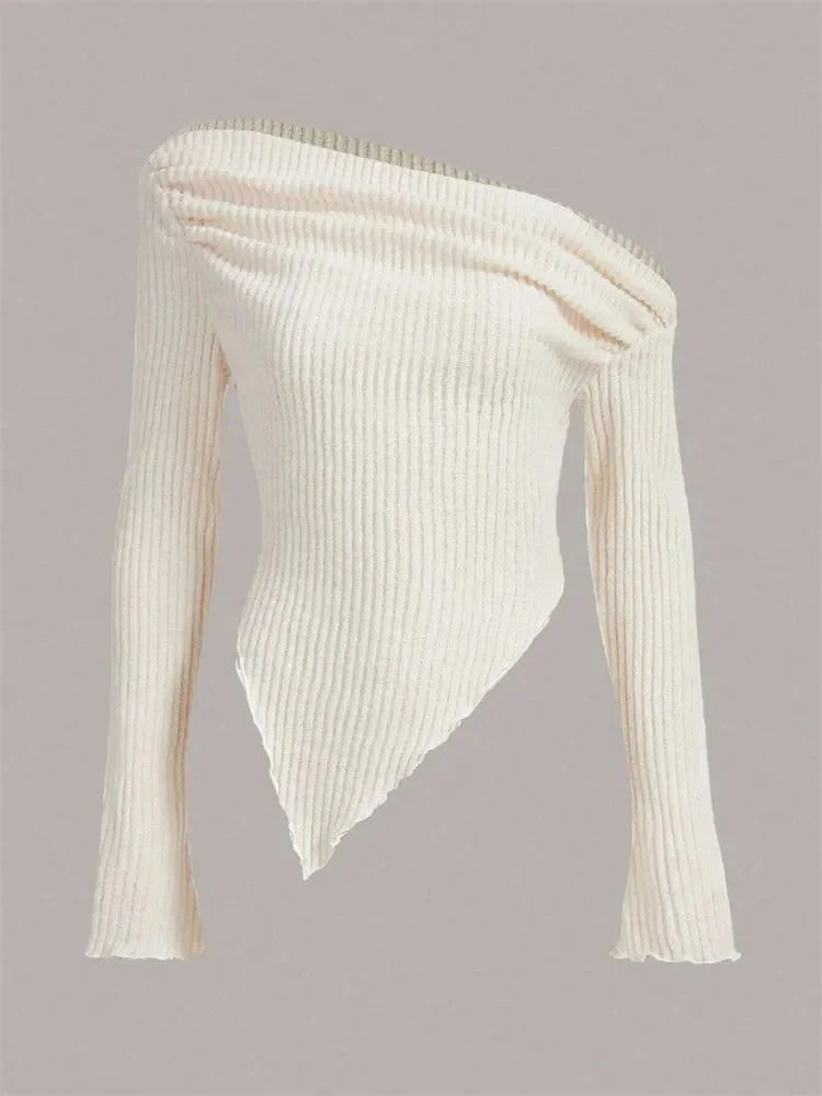 Asymmetrical Knit Sweater